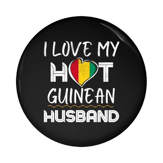 Funny Guinean Husband Proud Wife Pin Buttons