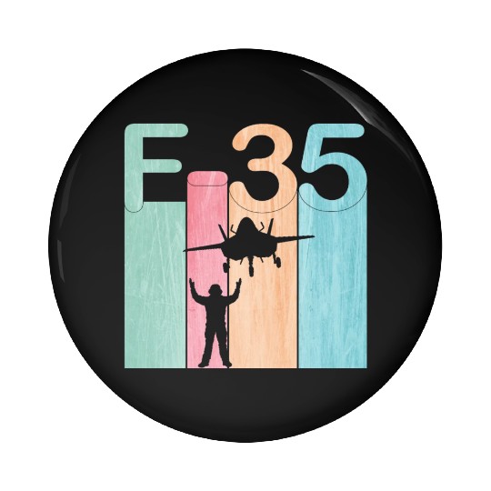 F35 Vintage Air Force Fighter Jets Pin Buttons