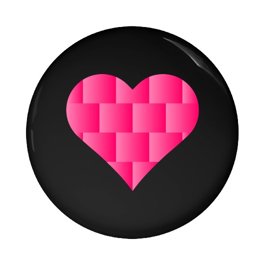Pink Cute Heart Icon Pin Buttons