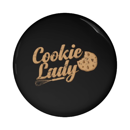 Cookie Lady Confectioner Cake Pin Buttons