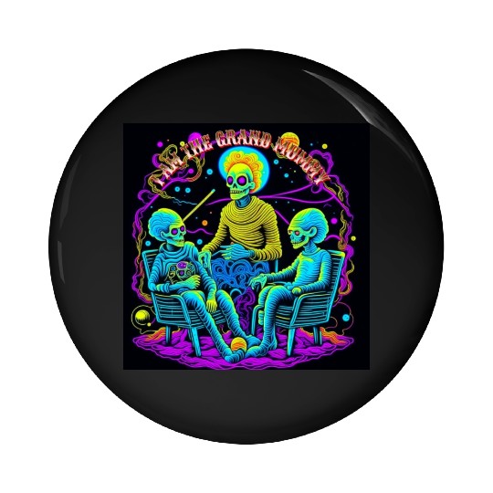 I'm The Grand Mummy Pin Buttons