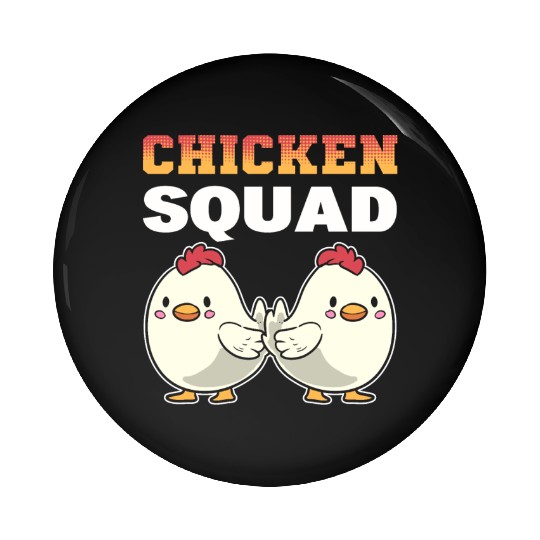 Chicken Squad Poultry Worker Pin Buttons