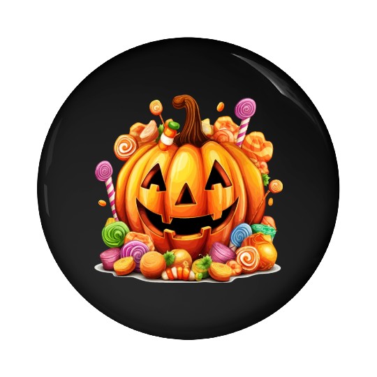 Fun Halloween Sweet Pumpkin Sugar Magic Pin Buttons