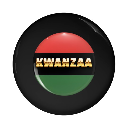 Embracing Kwanzaa: Red, Green, and Black Pride. Pin Buttons