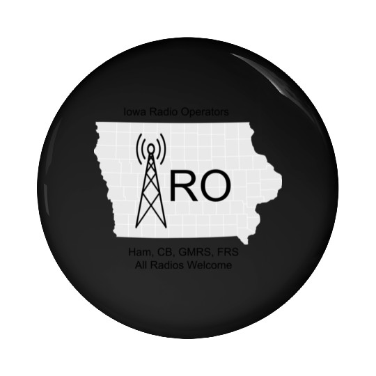 IRO Logo Grayscale Pin Buttons