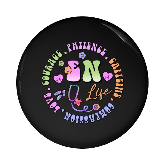 Emergency Nurse circle Pin Buttons