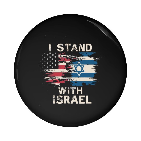 I Stand With Israel Patriotic Pin Buttons