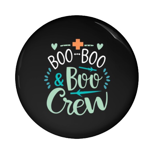 Boo Boo Crew Ghost Halloweent-chirt Pin Buttons