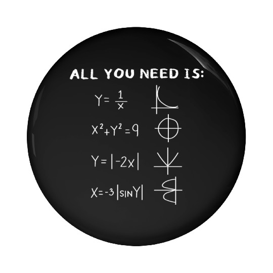 All You Need Is Love, Math Equation Pin Buttons