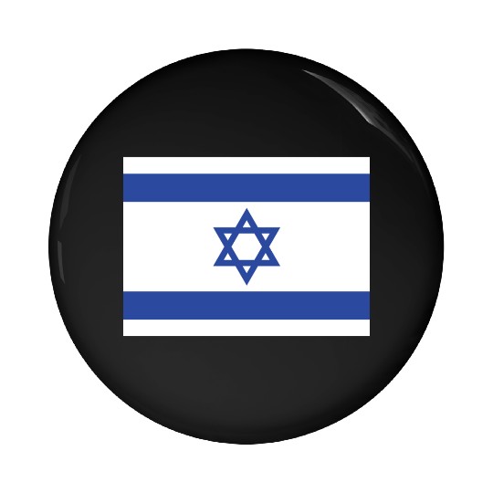Israeli Flag with Star of David Design Pin Buttons