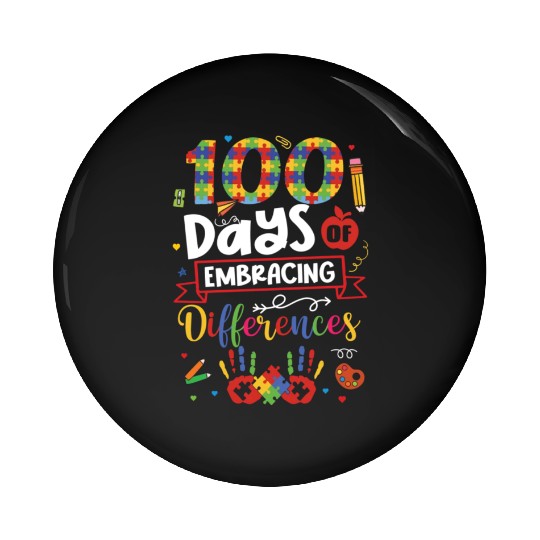 100 Days of Embracing Differences, SPED Teacher Pin Buttons