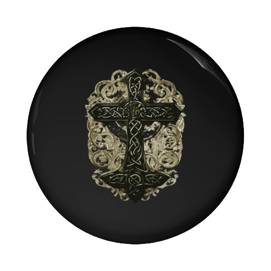 tree celtic cross Pin Buttons