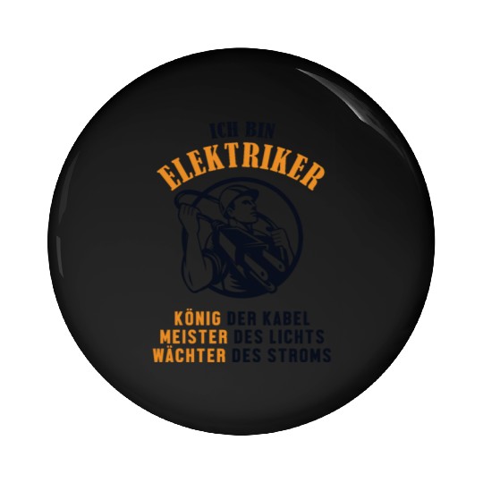 Ich bin Elektriker Wiremen Powerline Technician Pin Buttons