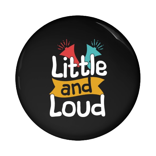 Little And Loud Cheerleading Cheerleader Pin Buttons