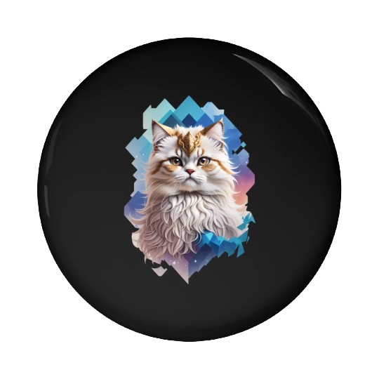 Persian Cat Pin Buttons