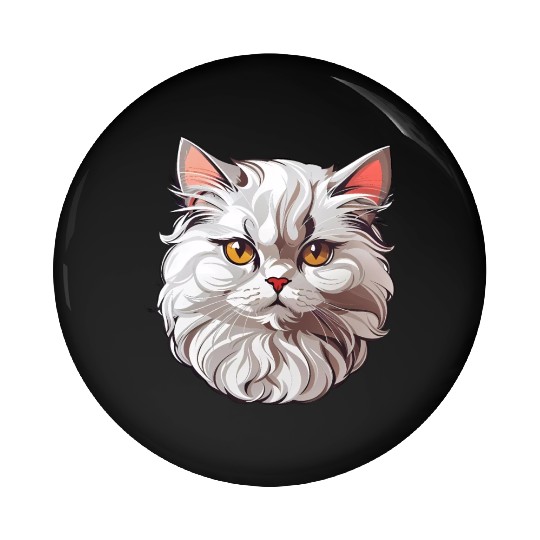 Persian Cat Pin Buttons
