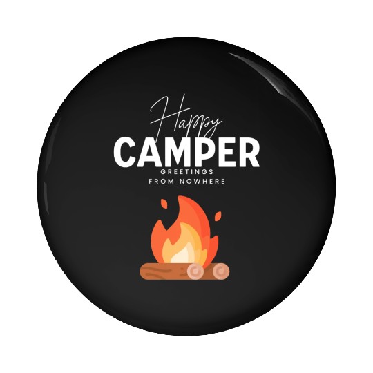 Happy Camper Pin Buttons