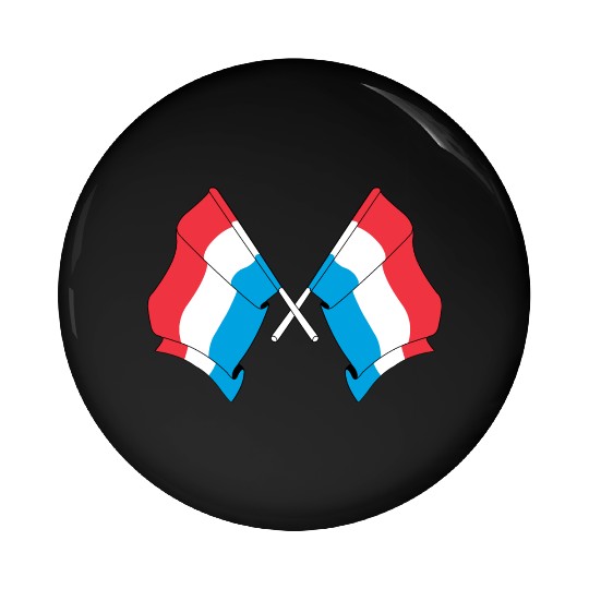 Two flags of Luxembourg Pin Buttons