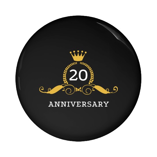 20th Wedding Anniversary / Twenty Years Together Pin Buttons