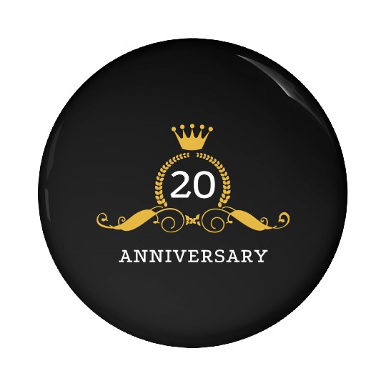 20th Wedding Anniversary / Twenty Years Together Pin Buttons