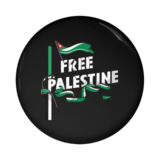 I Love Free Palestine Flag Save Gaza Pin Buttons