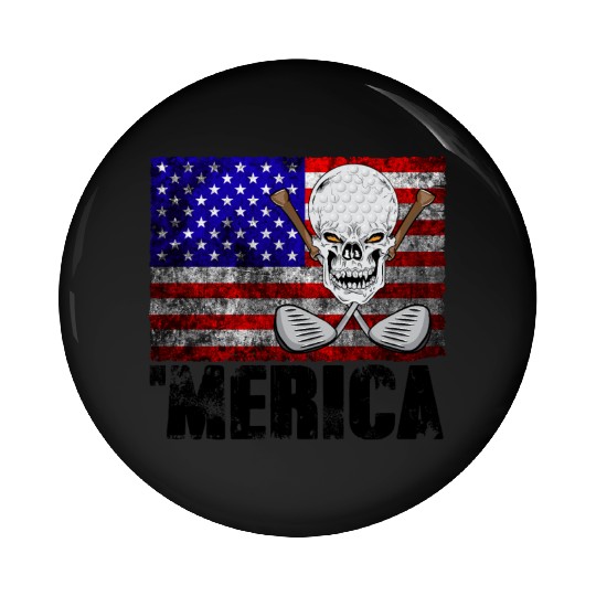 Merica Golf Pin Buttons