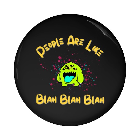 Funny Green Alien With A Playful Quip Pin Buttons