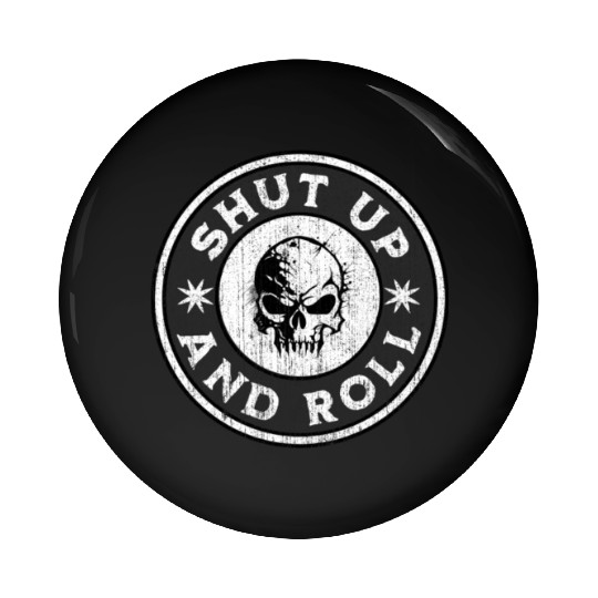 Vintage Funny Jiu Jitsu BJJ Skull Martial Arts Pin Buttons