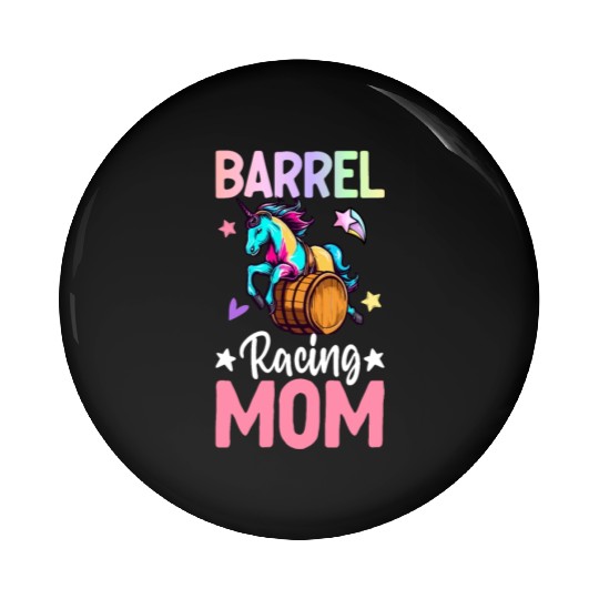 Barrel Racer Horse Riding Pin Buttons