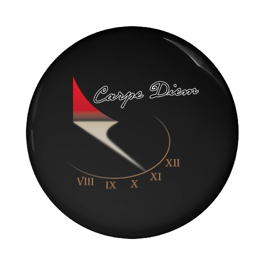 Carpe Diem. Time is Running Out Pin Buttons