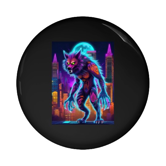 werewolf Pin Buttons