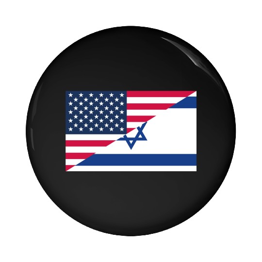 Israel USA flag flags Pin Buttons
