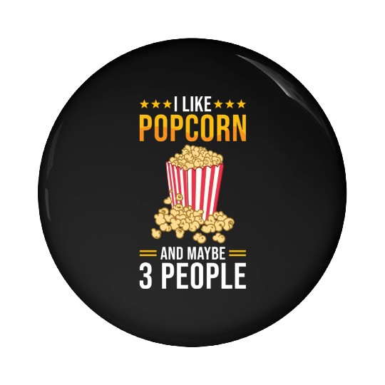 Popcorn Lover Gift Funny Popcorn Pin Buttons