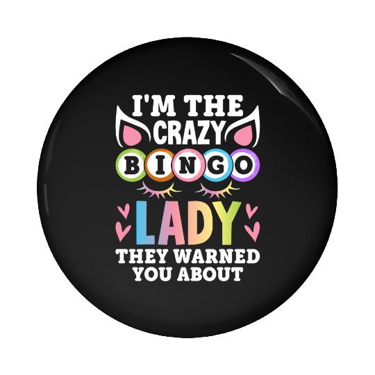 Bingo Card Game Pin Buttons