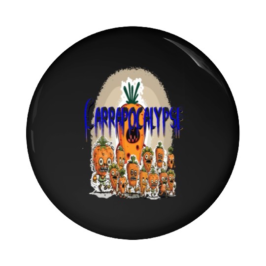 Carrapocalypse - The Carrot Zombie Take Over Pin Buttons