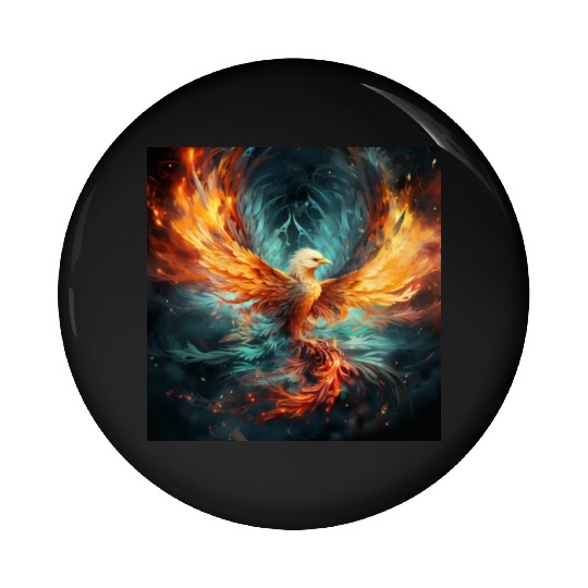 Cosmic Phoenix Pin Buttons