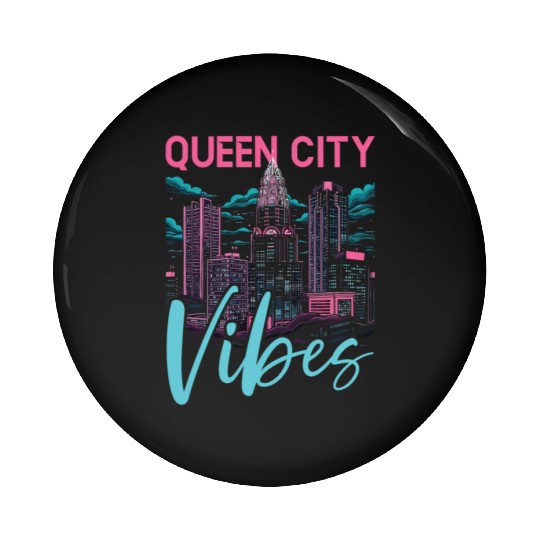 Charlotte North Carolina USA America United States Pin Buttons