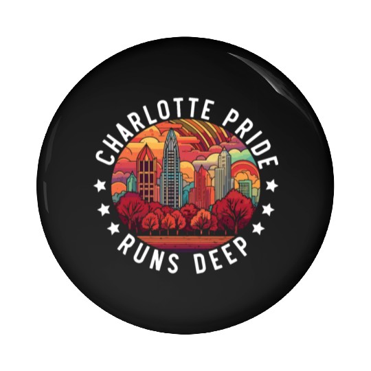 Charlotte North Carolina USA America United States Pin Buttons