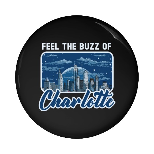Charlotte North Carolina USA America United States Pin Buttons