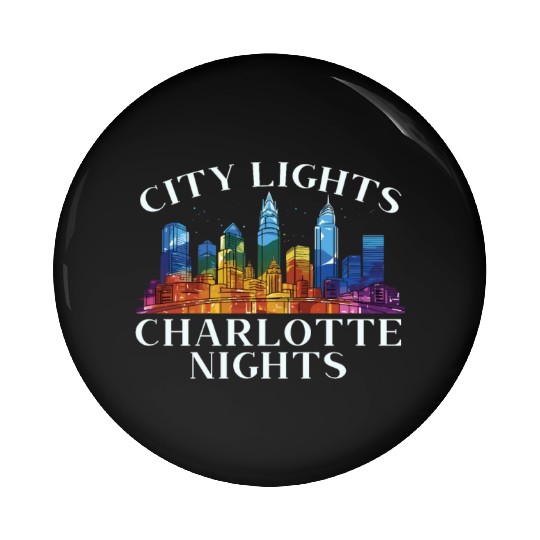 Charlotte North Carolina USA America United States Pin Buttons