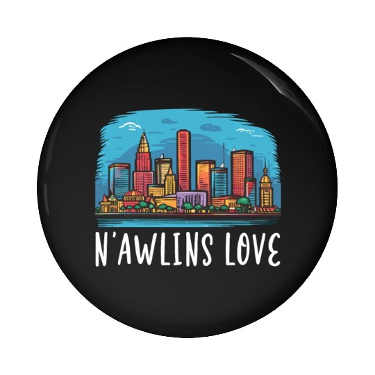 New Orleans Louisiana USA America United States Pin Buttons