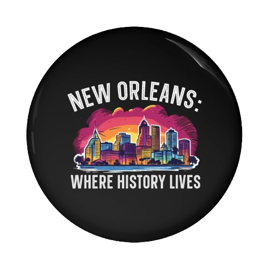 New Orleans Louisiana USA America United States Pin Buttons