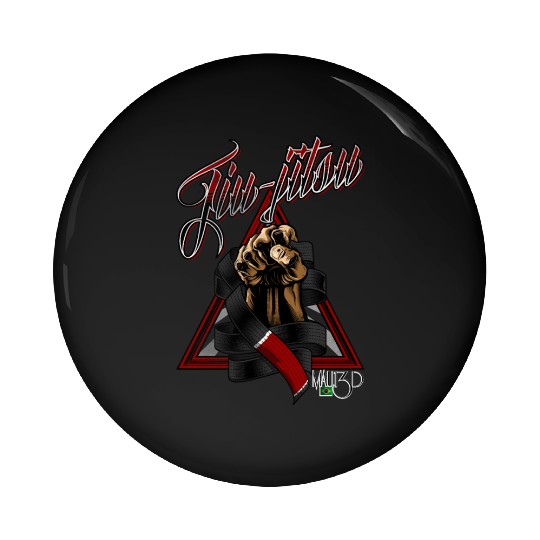 jiu-jitsu triangle black belt Pin Buttons