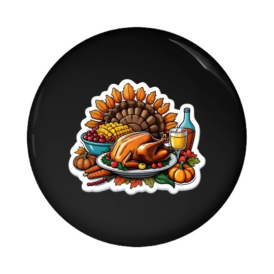 Grateful Gatherings| Embracing the Spirit of Famil Pin Buttons