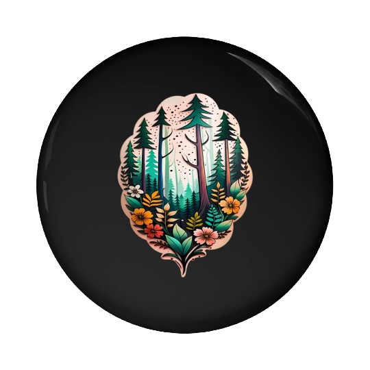nature on skin Pin Buttons