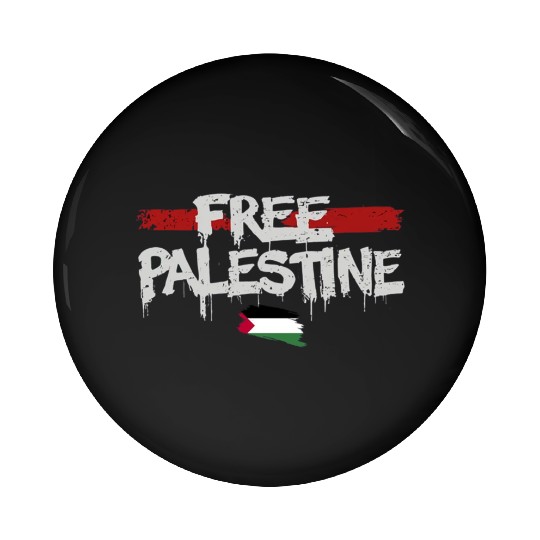 graffiti free palestine Pin Buttons