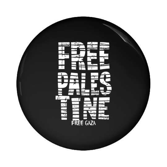 free palestine white Pin Buttons