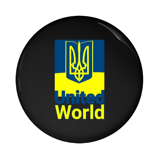 United World Ukraine Pin Buttons