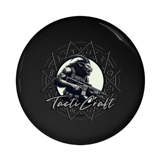 Goatman Astrology Star Magick Pin Buttons