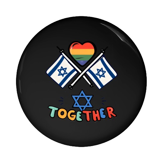 LGBTQ community STANDS WITH ISRAEL Pin Buttons